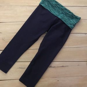 Fabletics Mid Calf Capri Fold over Legging